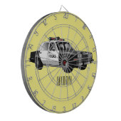 Cible De Fléchettes Illustration d'une voiture de police (Devant gauche)
