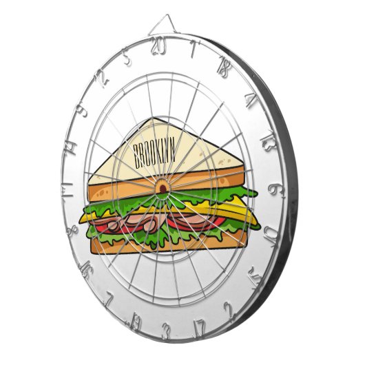 Cible De Fléchettes Illustration Sandwich (Devant droit)