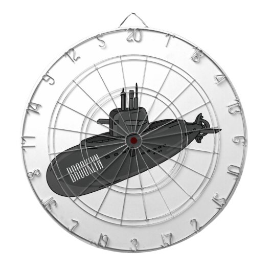 Cible De Fléchettes Illustration sous-marine (Devant)