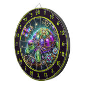 Cible De Fléchettes Imaginaire Tortue papillon rustique Lodge Décor (Devant droit)