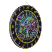 Cible De Fléchettes Imaginaire Tortue papillon rustique Lodge Décor (Devant gauche)