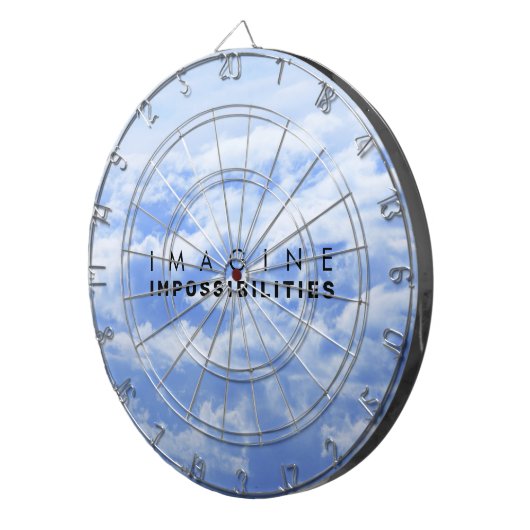 Cible De Fléchettes Imaginez Impossibilités Blue Cloudscape (Devant droit)