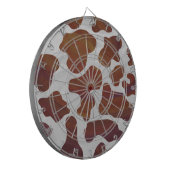 Cible De Fléchettes Impression Brown et blanche de vache (Devant gauche)