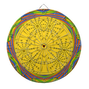 Cible De Fléchettes Impression d'art à motif égyptien avec cadre à car