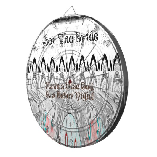 Cible De Fléchettes Impression d'art cadeau Fête des mariées (Devant droit)