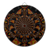 Cible De Fléchettes Impression d'art Kaleidoscope crâne (Devant)