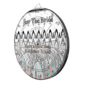 Cible De Fléchettes Impression d'art pour cadeau de fête de fiançaille (Devant droit)