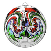 Cible De Fléchettes Impression d'art profil Abstrait (Devant)