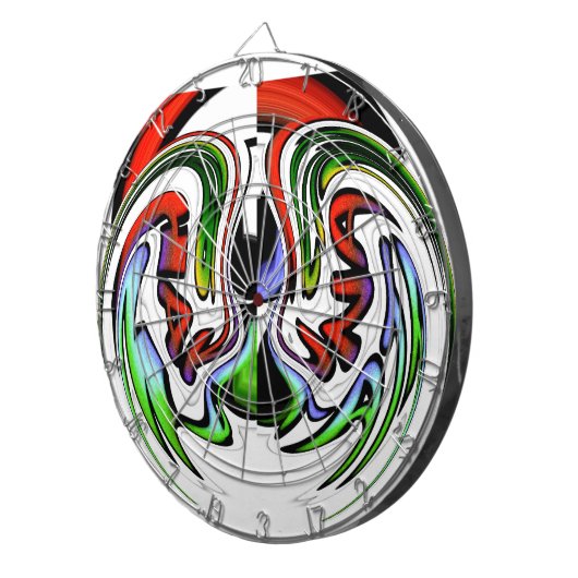 Cible De Fléchettes Impression d'art profil Abstrait (Devant droit)