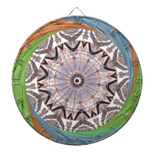Cible De Fléchettes Impression d'art Tourbillon Africain (Devant)