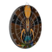 Cible De Fléchettes Impression de contraste de couleur Abstraite (Devant gauche)