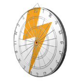 Cible De Fléchettes Impression Jaune Thunder Energy (Devant droit)