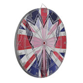 Cible De Fléchettes Imprimer "I Love UK" (Devant gauche)