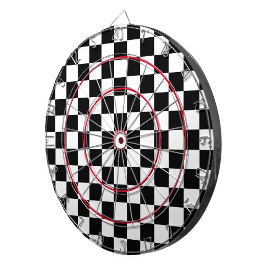 Cible De Fléchettes Indicateur À damiers (Devant droit)