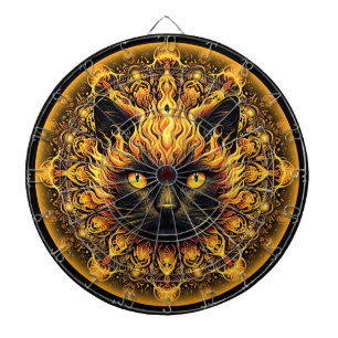 Cible De Fléchettes Inferno Kitty Mandala