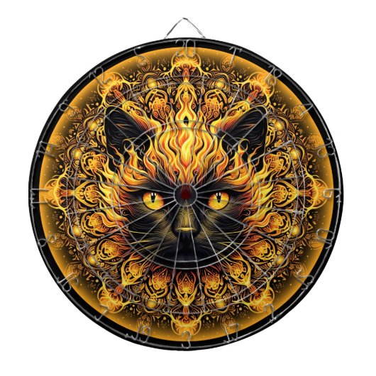 Cible De Fléchettes Inferno Kitty Mandala (Devant)