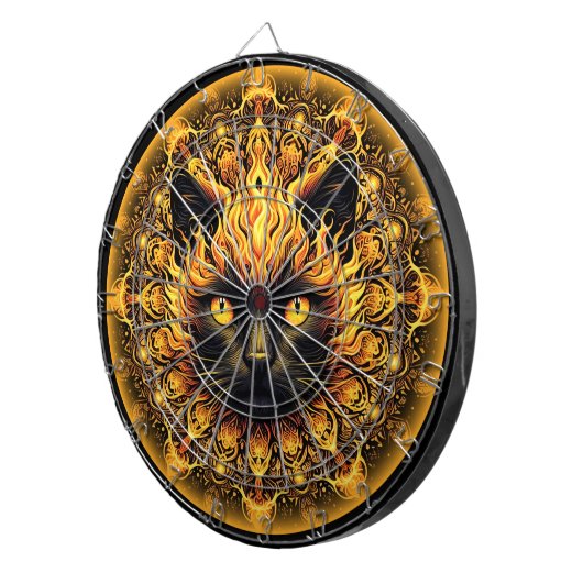 Cible De Fléchettes Inferno Kitty Mandala (Devant droit)