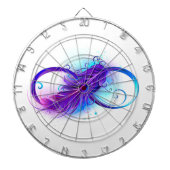 Cible De Fléchettes Infinity with purple feather (Devant)