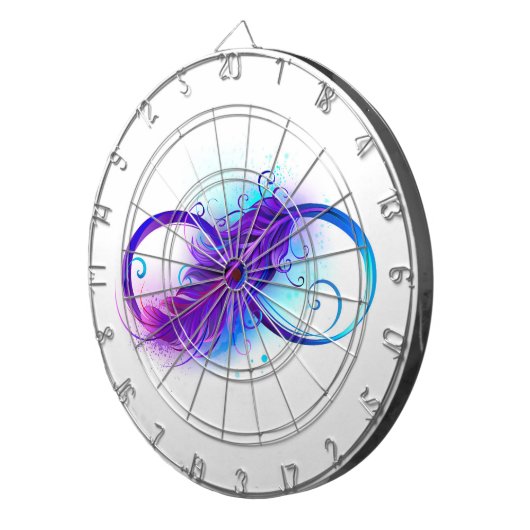 Cible De Fléchettes Infinity with purple feather (Devant droit)