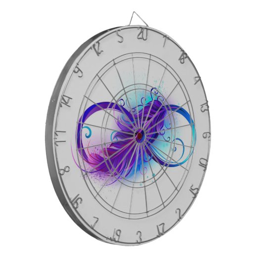 Cible De Fléchettes Infinity with purple feather (Devant gauche)