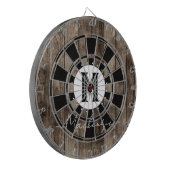 Cible De Fléchettes Initial Family Name Monogram Dart Board (Devant gauche)