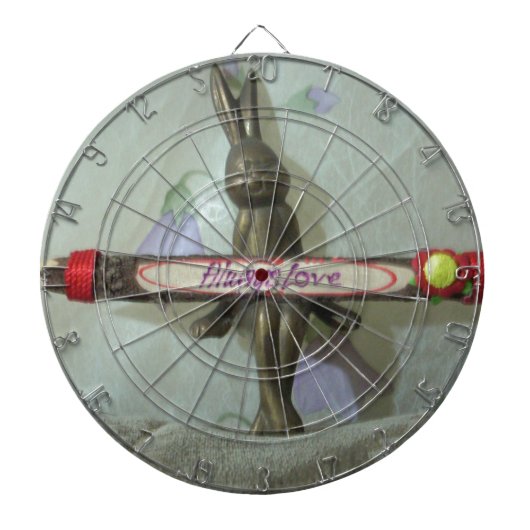 Cible De Fléchettes Inspirational Rabbit : Always Love Sign Art Print (Devant)