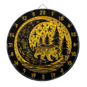 Cible de flechettes inspirée par la nature pour le (Devant)