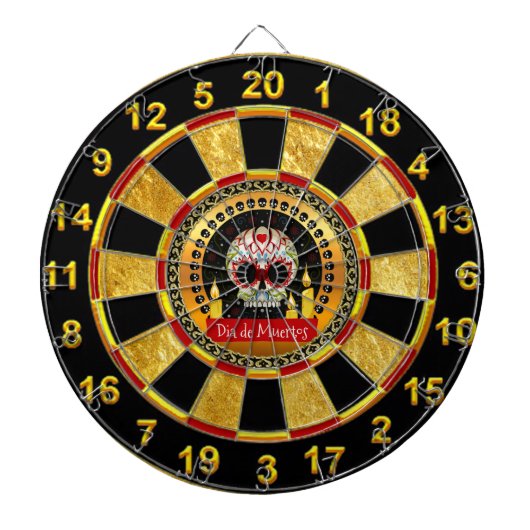 Cible De Fléchettes Intimidation terrifiante de crâne de sucre et (Devant)