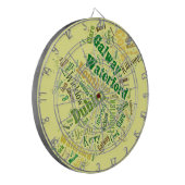 Cible De Fléchettes Ireland Cities Word Art (Devant gauche)