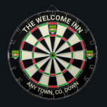 Cible De Fléchettes Irish Comté Down Irlande Dartboard<br><div class="desc">Idée pour n'importe quel bar, pub, hôtel ou même votre propre maison à County Down, Irlande. Il aurait l'air grand n'importe où dans le monde comme un rappel de ce beau pays irlandais aussi. Ce tableau porte la crête officielle du comté sur la seule vingtaine et de chaque côté. Modifiez...</div>
