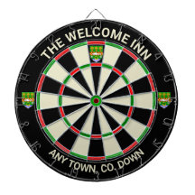 Irish Comté Down Irlande Dartboard