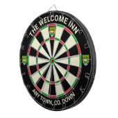 Cible De Fléchettes Irish Comté Down Irlande Dartboard (Devant droit)