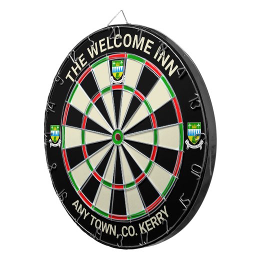 Cible De Fléchettes Irish Comté Kerry Irlande Dartboard (Devant droit)