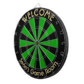 Cible De Fléchettes Irish Green Black Custom Metal Cage Dorm Salle de (Devant droit)