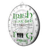Cible De Fléchettes Irlandais ou pas Irish St Patrick's Day Dartboard (Devant droit)