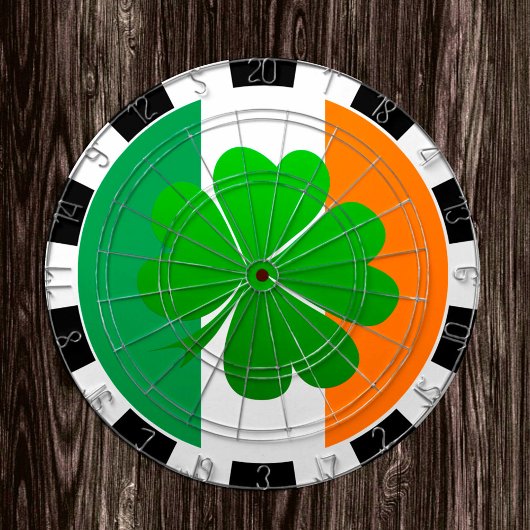 Cible De Fléchettes Irlande Dartboard, Shamrock & Irish Flag jeu