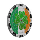 Cible De Fléchettes Irlande Dartboard, Shamrock & Irish Flag jeu (Devant gauche)