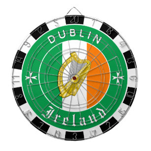 Cible de fléchettes Irlande, Harpe, jeu de fléchet