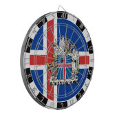 Cible De Fléchettes Islande Dartboard, jeu de société, Drapeau islanda (Devant gauche)