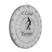 Cible De Fléchettes J'adore le tennis (Devant gauche)