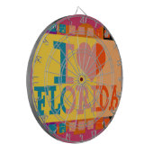 Cible De Fléchettes J'aime Floride - Pop art (Devant gauche)