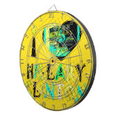 Cible De Fléchettes J'aime Hillary Clinton : Art d'expression graffiti (Devant droit)