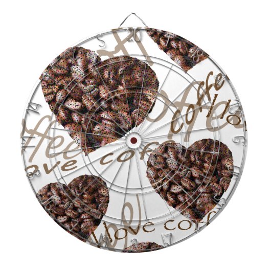 Cible De Fléchettes J'Aime Le Café ! ! (Devant)