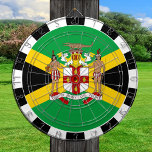 Cible De Fléchettes Jamaica Dartboard & Jamaican Flag / jeu board<br><div class="desc">Tableau noir : fléchettes de drapeau jamaïcain et jamaïcain,  jeux de famille - amour mon pays,  jeux d'été,  vacances,  fête des pères,  fête d'anniversaire,  étudiants / fans de sports</div>
