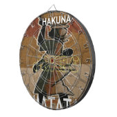 Cible De Fléchettes Jambo Habari Hakuna Matata. (Devant droit)