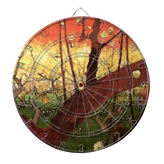 Cible De Fléchettes Japonisme : arbre de prunier en fleurs par Vincent (Devant)