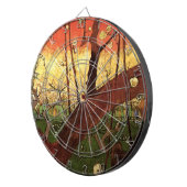 Cible De Fléchettes Japonisme : arbre de prunier en fleurs par Vincent (Devant droit)