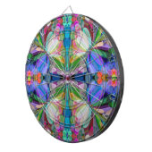 Cible De Fléchettes Jardin de Fleur sauvage de libellules Abstrait Flo (Devant droit)