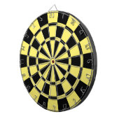Cible De Fléchettes Jaune Clair Et Noir (Devant droit)