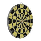 Cible De Fléchettes Jaune Clair Et Noir (Devant gauche)